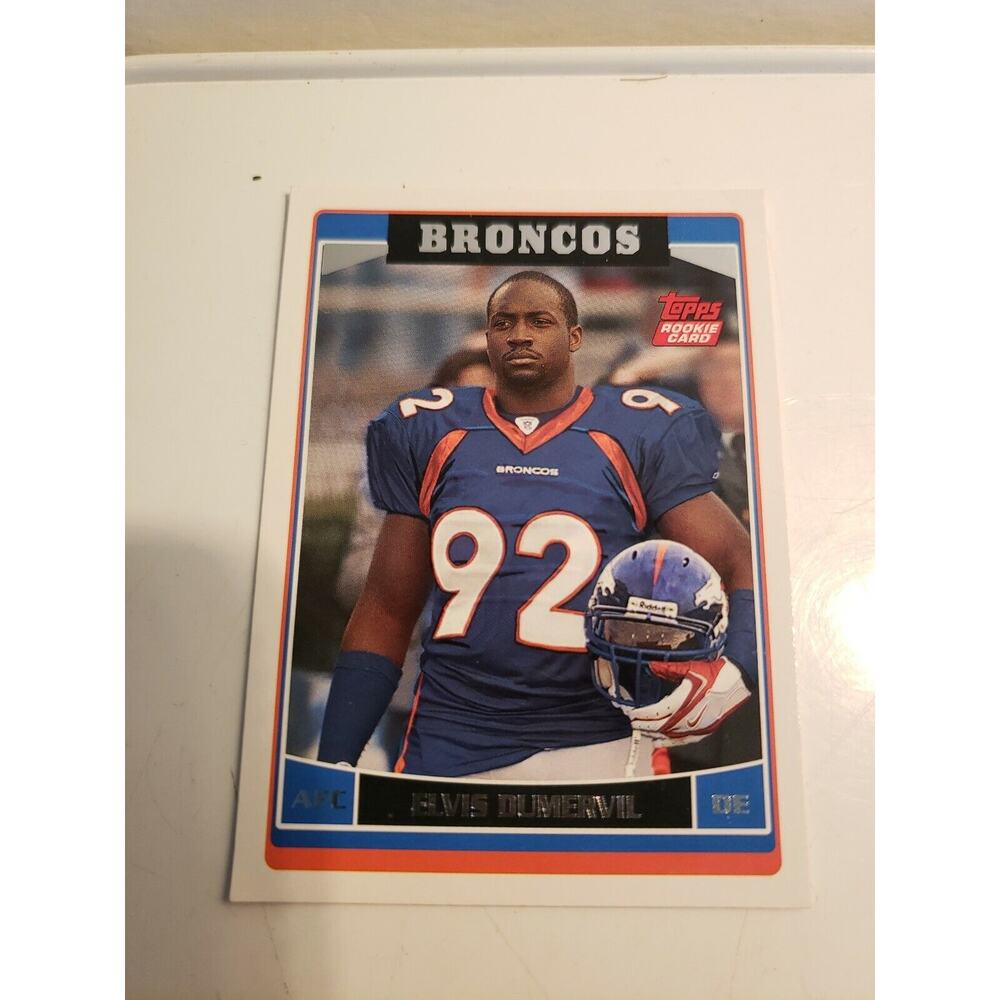 Elvis Dumervile 2006 Topps #328 - Denver Broncos - Rookie Card RC